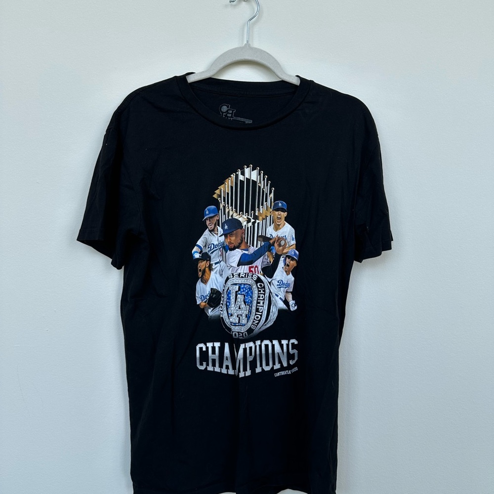 Dodgers Black Champions Graphic T-Shirt